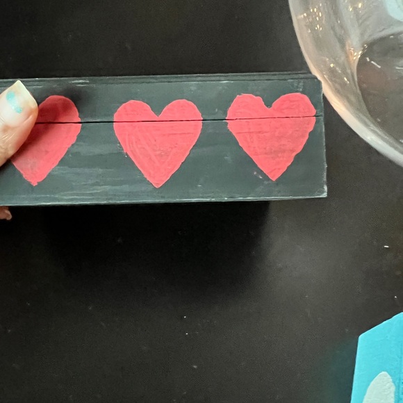 Hand painted jewelry box - Picture 3 of 4